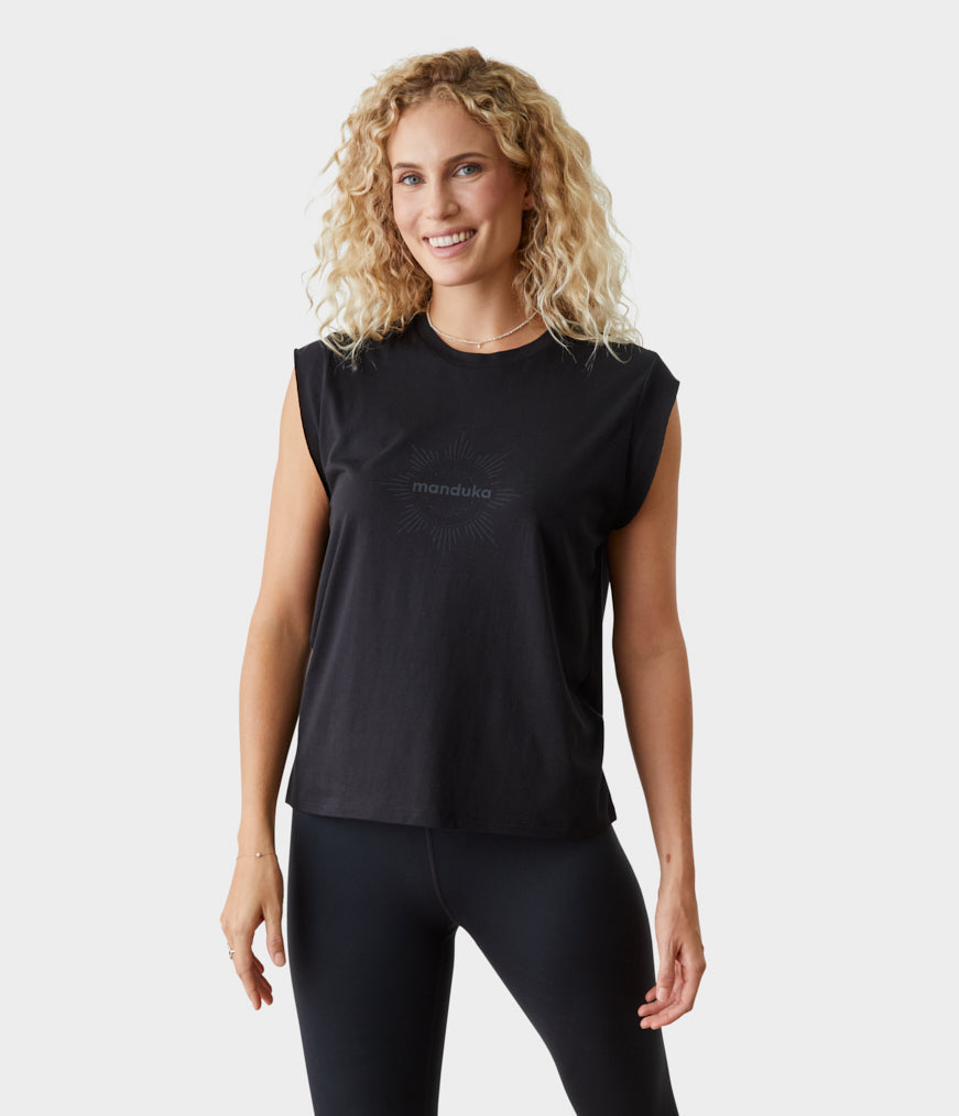 W Warrior Tee MANDUKA MANDUKA Black XS