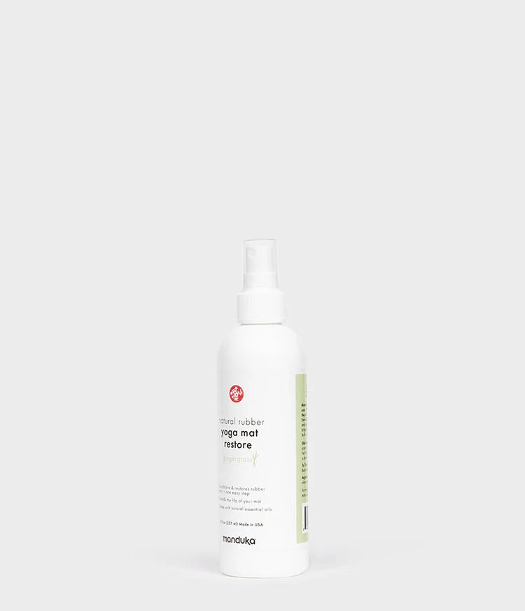 Natural Rubber Yoga Mat Restore MANDUKA MANDUKA Gingergrass 8 oz (237ml)