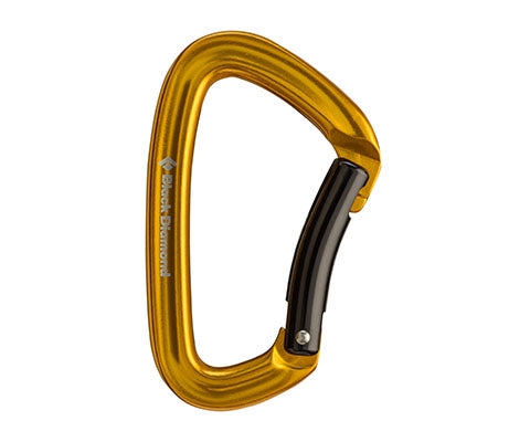 Positron Bent Carabiner 2016 - Yellow D20 BLACK DIAMOND Default Title