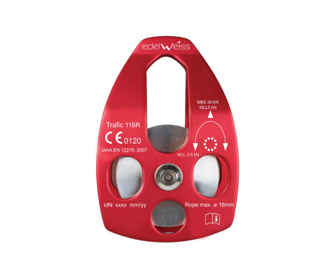 Single pulley TRAFIC 116R ball bearings D20 EDELWEISS Default Title