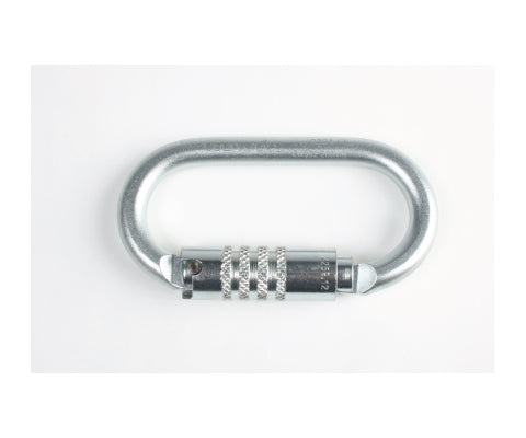 Steel Oval Triple Action Carabiner D20 EDELWEISS PRO Default Title