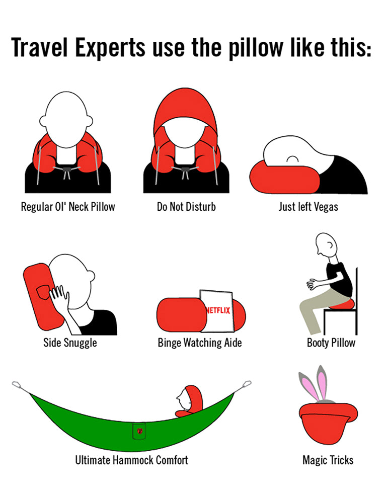 Hooded Neck Travel Pillow D20 GRAND TRUNK