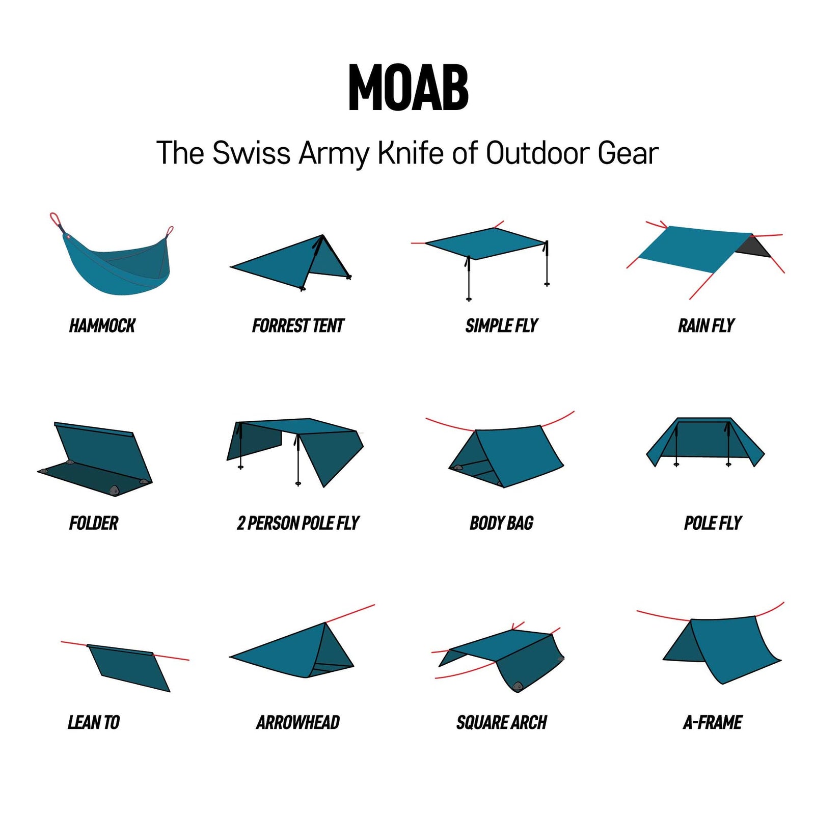 MOAB All-In-One Shelter/Hammock D20 GRAND TRUNK