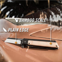 Fastball Quadrant Modern Folding Knife Bamboo (Blister - EN) D15 GERBER