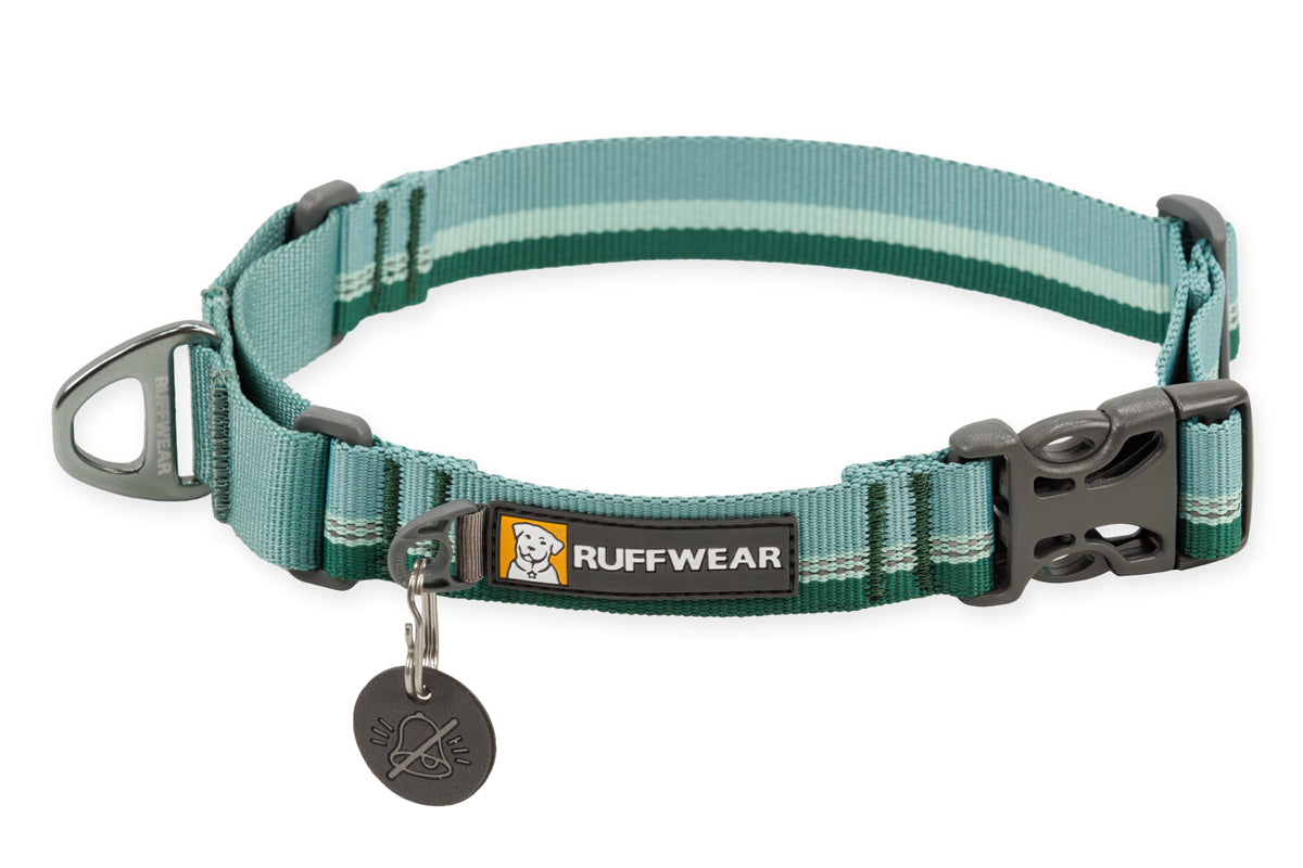Web Reaction Collar River Rock Green D20 RUFFWEAR