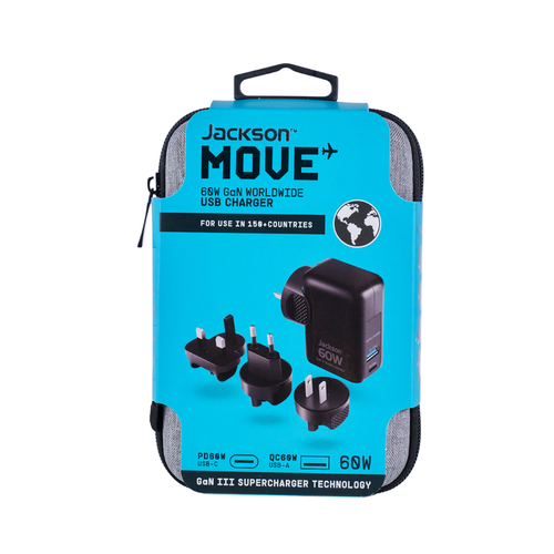 Jackson 60W Usb/C Travel Adpt World W/Case
