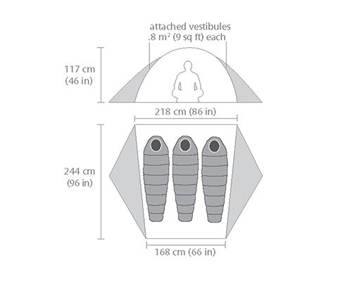 Vista Double Wall Tent BLACK DIAMOND BLACK DIAMOND   