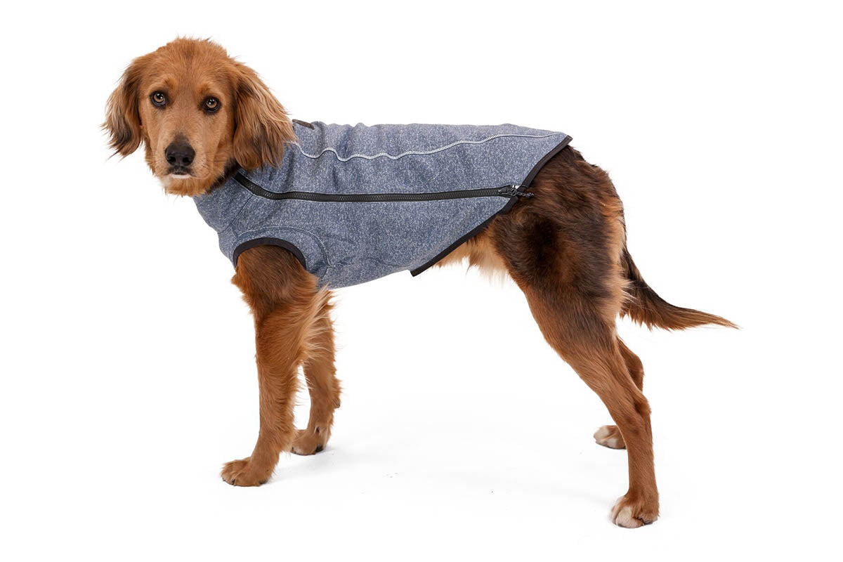 Hemp Hound Sweater Slate Blue D20 RUFFWEAR   