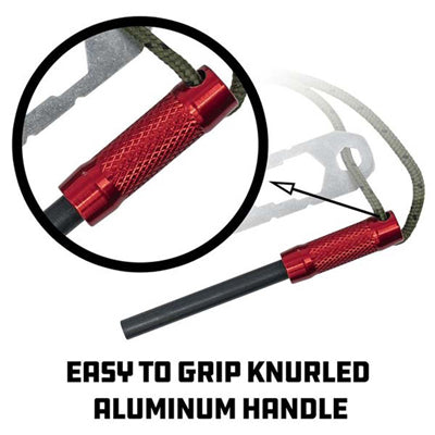 Survival Fire Striker - Red Anodize - D15 UCO   