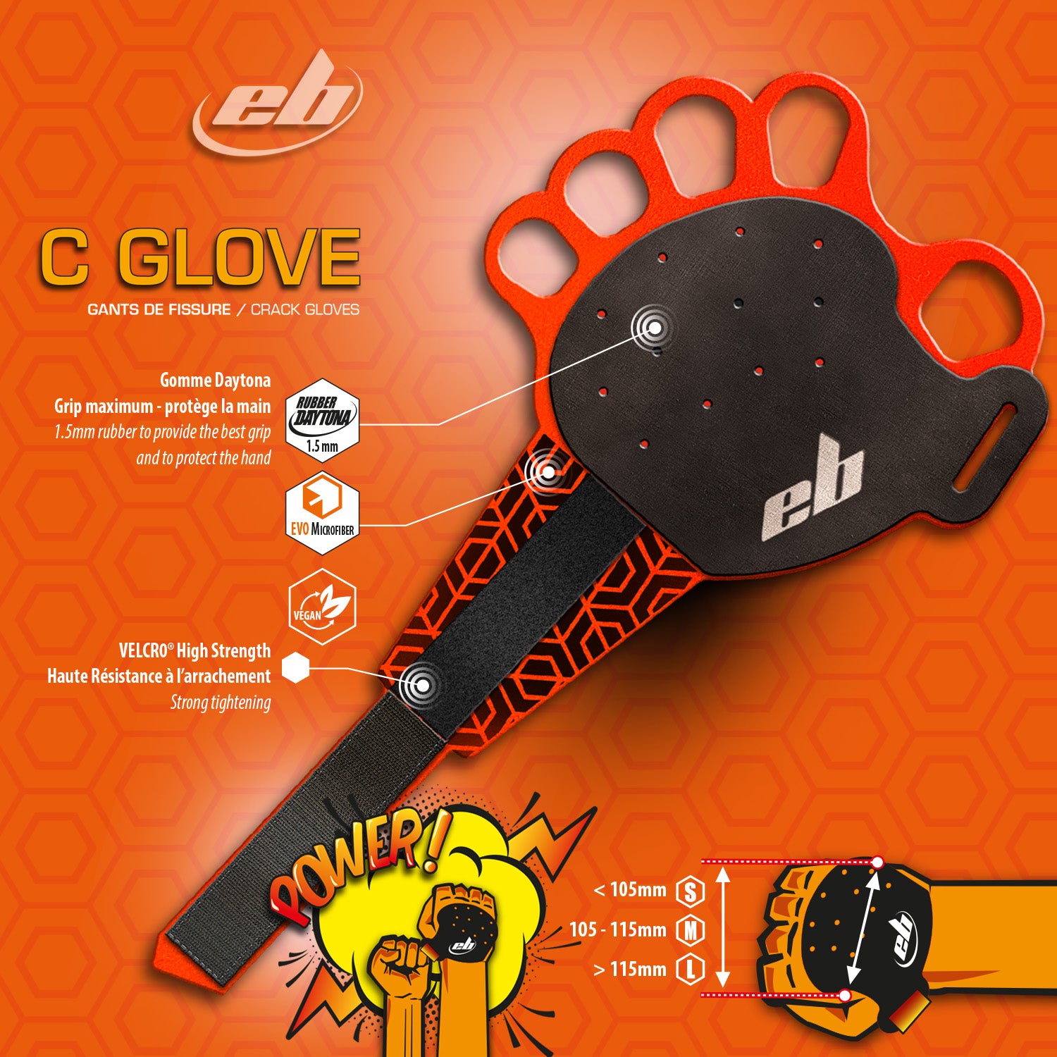 C Glove - S EB CLIMBING EB CLIMBING   